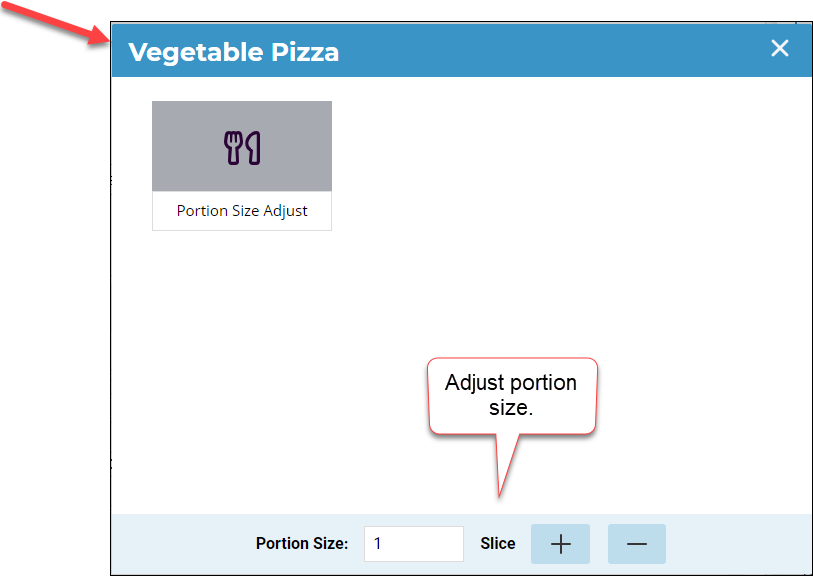 Enabling Portion Size Adjustments In Touch – Mealsuite